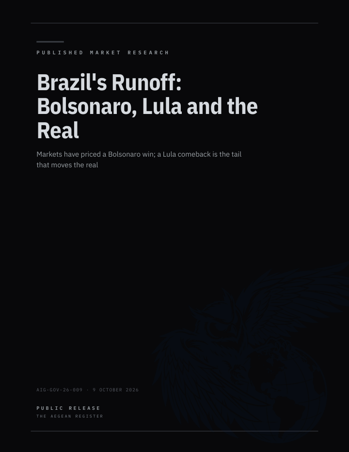 Brazil's Runoff: Bolsonaro, Lula and the Real cover