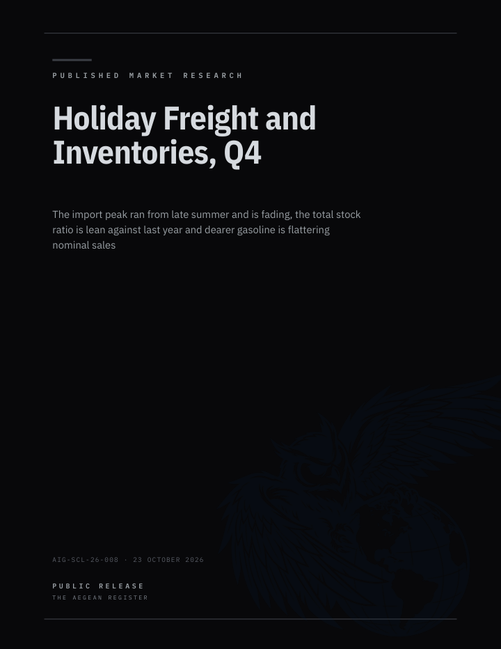Holiday Freight and Inventories, Q4 cover