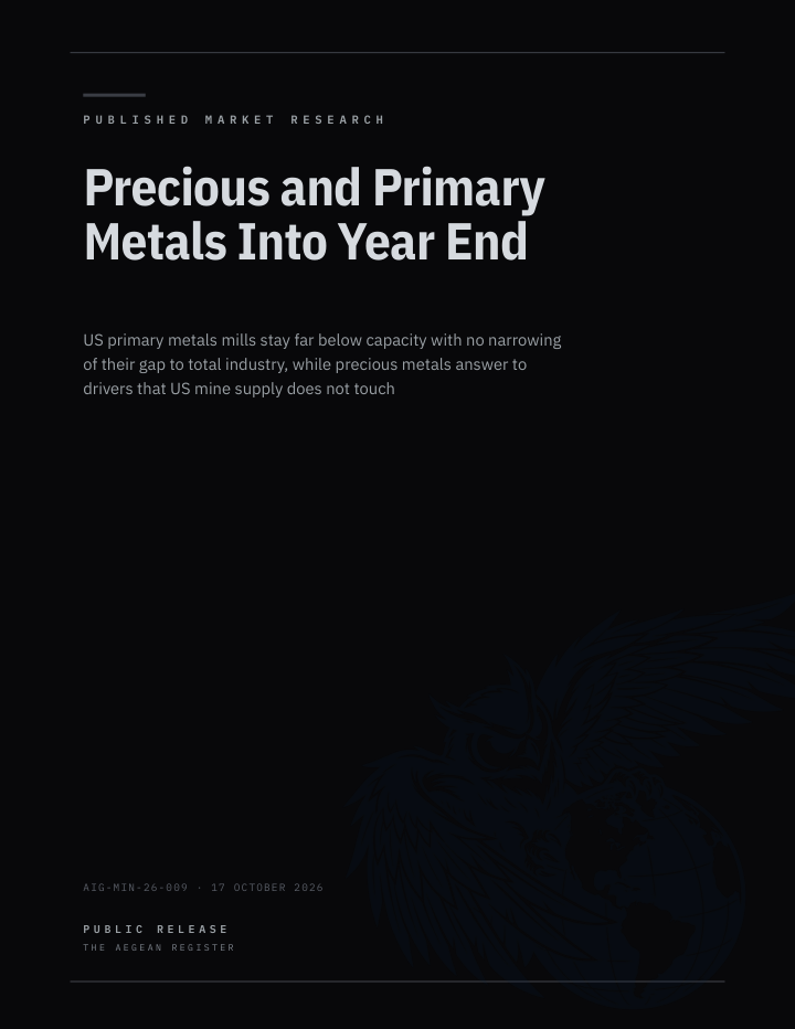 Precious and Primary Metals Into Year End cover