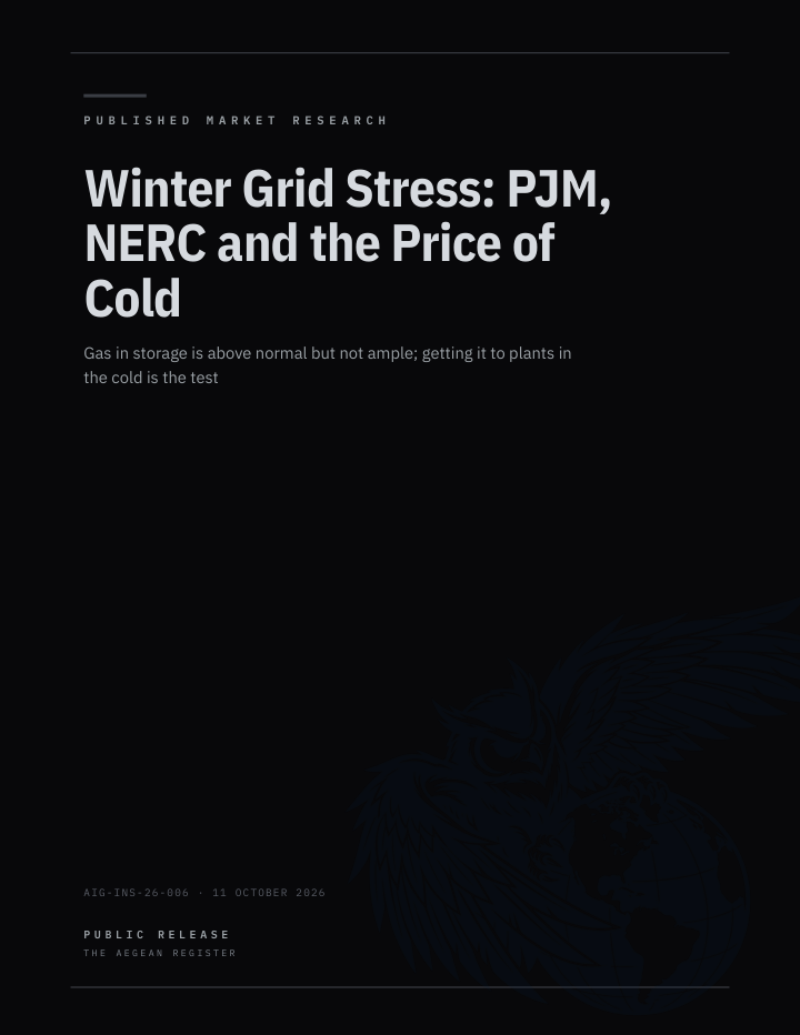 Winter Grid Stress: PJM, NERC and the Price of Cold cover