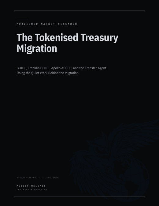 The Tokenised Treasury Migration cover