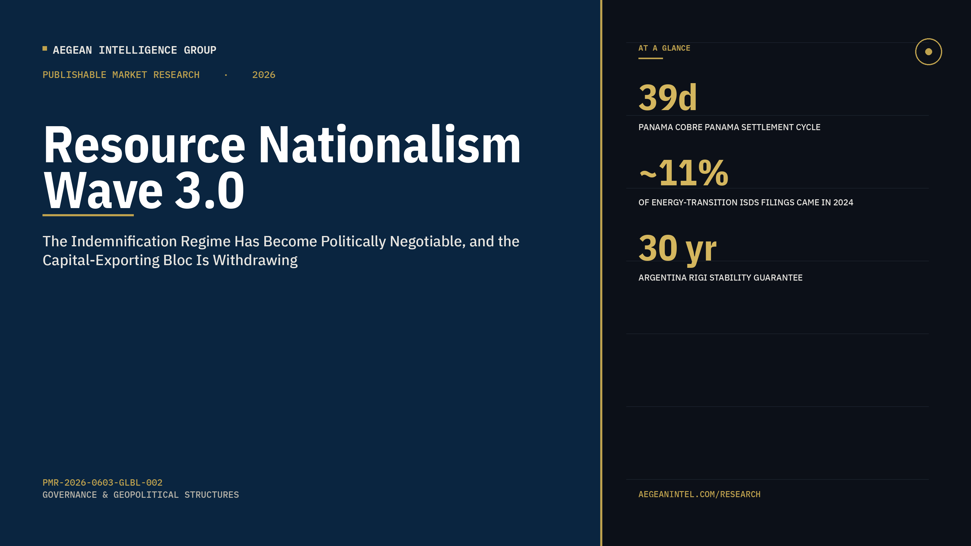 Resource Nationalism Wave 3.0